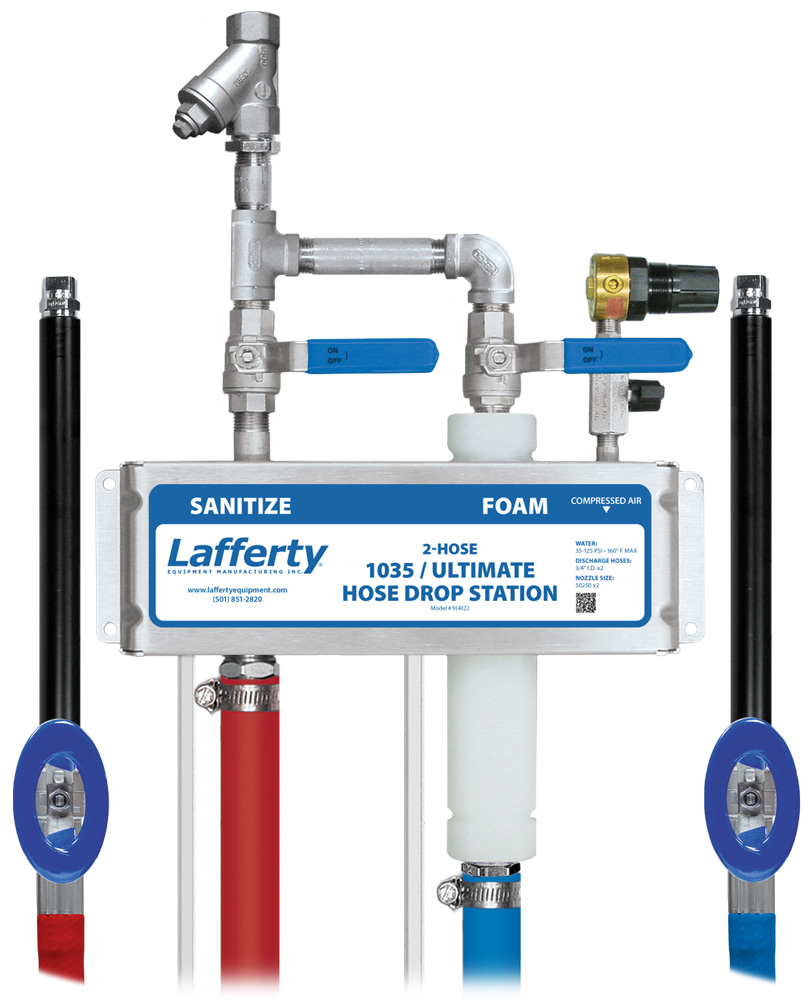 2- Hose 1035 Sanitize / Ultimate Foam Hose Drop Station