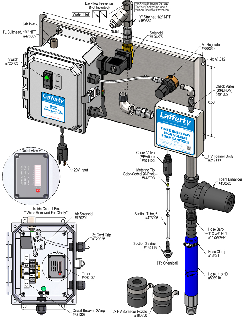Entry Way Sanitisers Timed or Push Button - Image 3